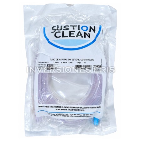 TUBO DE ASPIRACION ESTERIL (8MM X 11 MM ) SUCTION CLEAN