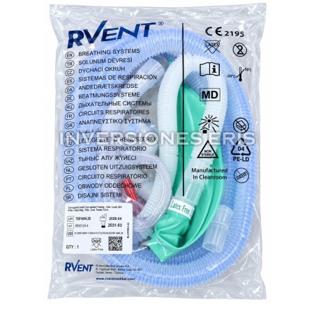 CIRCUITO DE ANESTESIA COAXIAL 1.8M + FBV + LINEA CO2 + BOLSA 3L