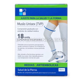 MEDIAS ANTIEMBOLICAS H/MUSLO UNISEX