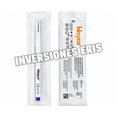 ROTULADOR DERMOGRAFICO + REGLA PLUMON ESTERIL BLAYCO